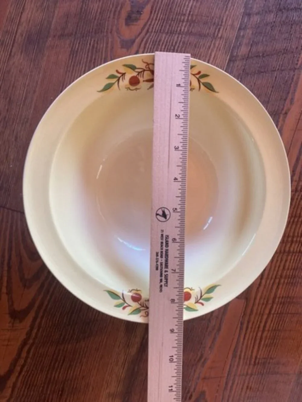 Serving BowlTaylor Smith Taylor Swiss Provincial 8 3/4” Yellow Antique 1952